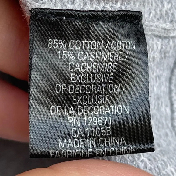 360 CASHMERE Unity Raglan-Sleeve Sweatshirt medium - Picture 7 of 10